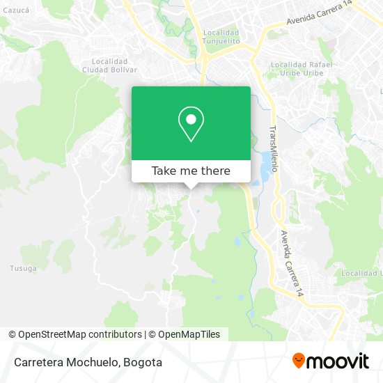 Carretera Mochuelo map
