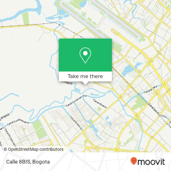 Calle 8BIS map