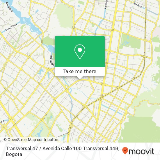 Mapa de Transversal 47 / Avenida Calle 100 Transversal 44B