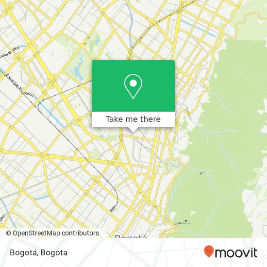 Bogotá map