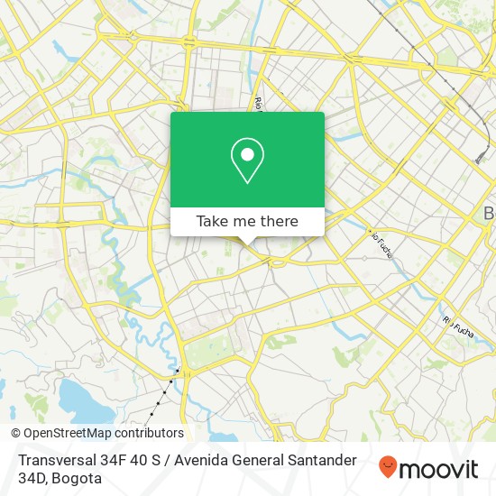 Transversal 34F 40 S / Avenida General Santander 34D map