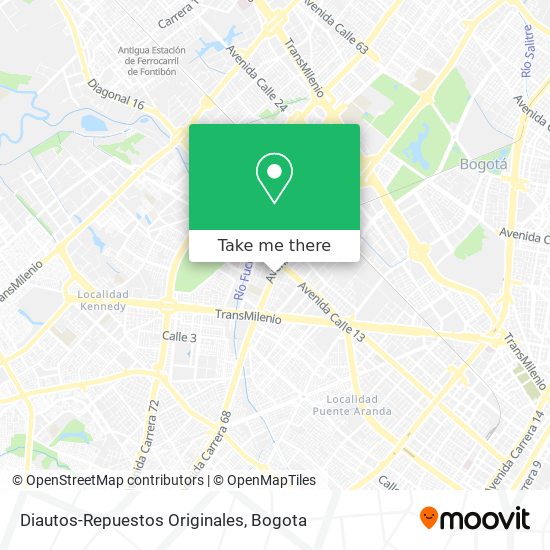 Mapa de Diautos-Repuestos Originales