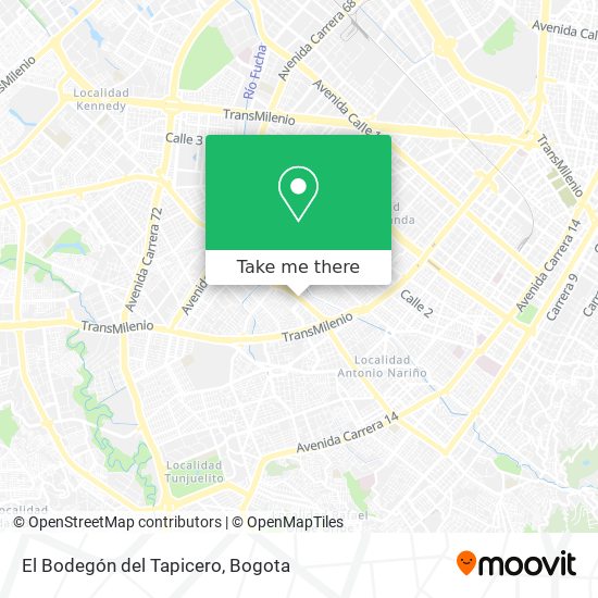 El Bodegón del Tapicero map