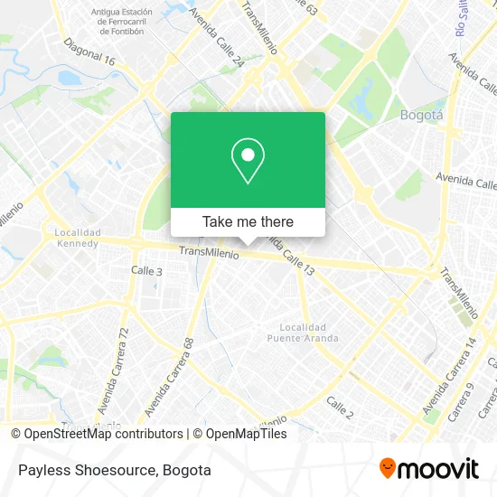 Payless Shoesource map