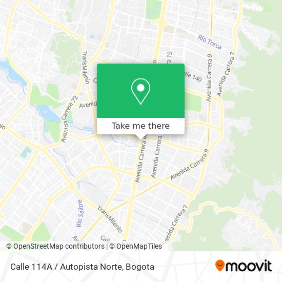 Calle 114A / Autopista Norte map