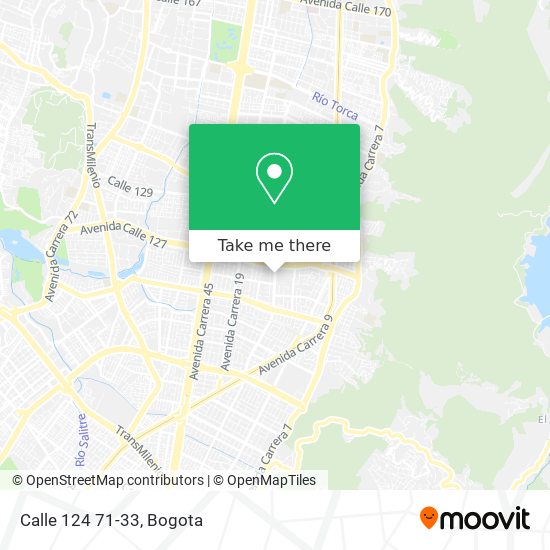 Calle 124 71-33 map