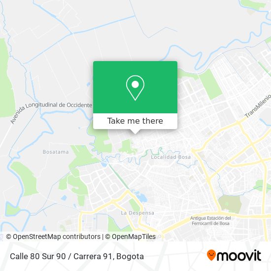 Calle 80 Sur 90 / Carrera 91 map