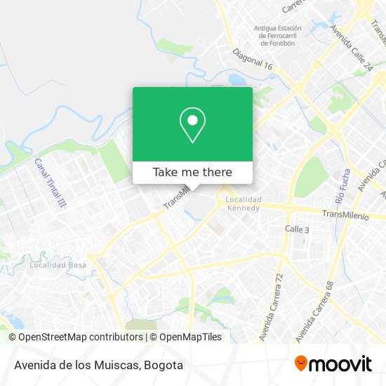 Avenida de los Muiscas map