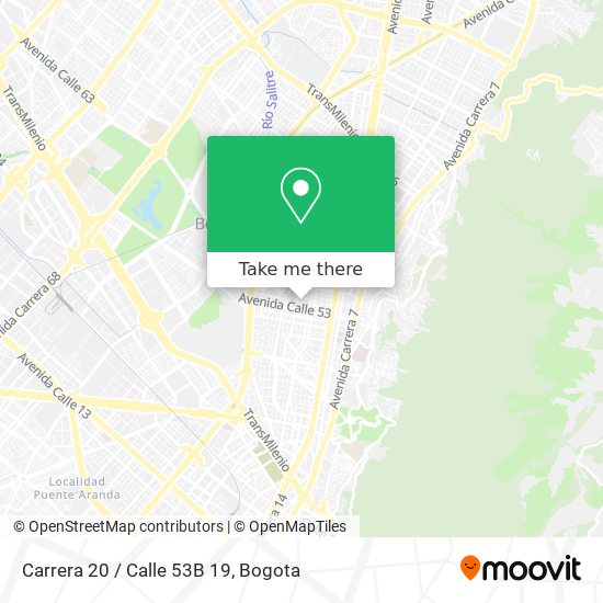 Mapa de Carrera 20 / Calle 53B 19