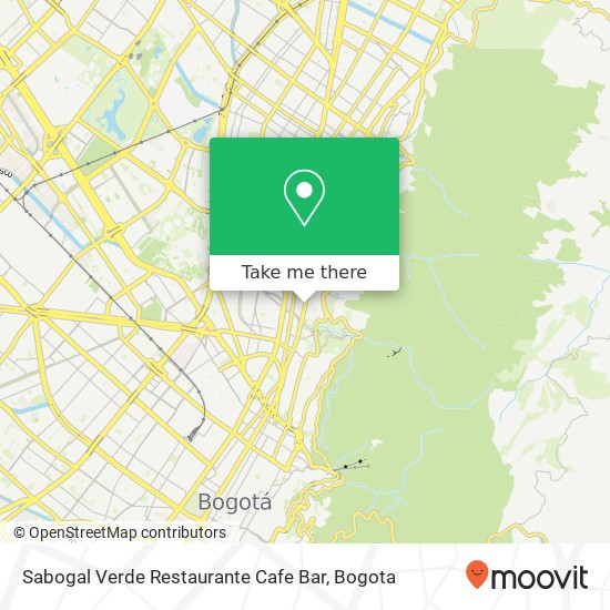 Sabogal Verde Restaurante Cafe Bar map