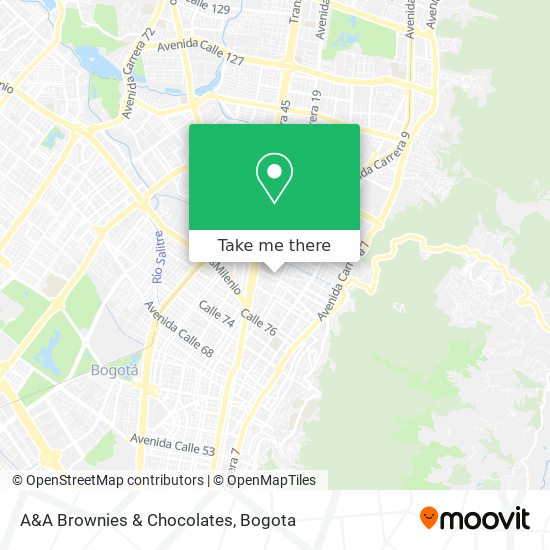 Mapa de A&A Brownies & Chocolates