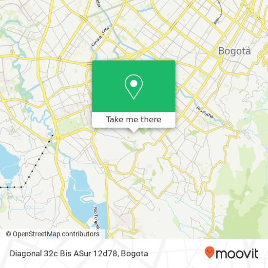 Mapa de Diagonal 32c Bis ASur 12d78