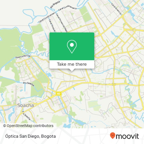 Óptica San Diego map