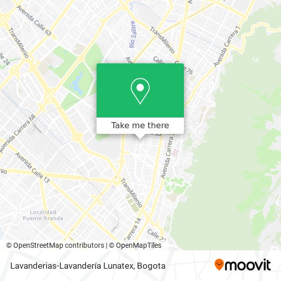 Lavanderias-Lavandería Lunatex map