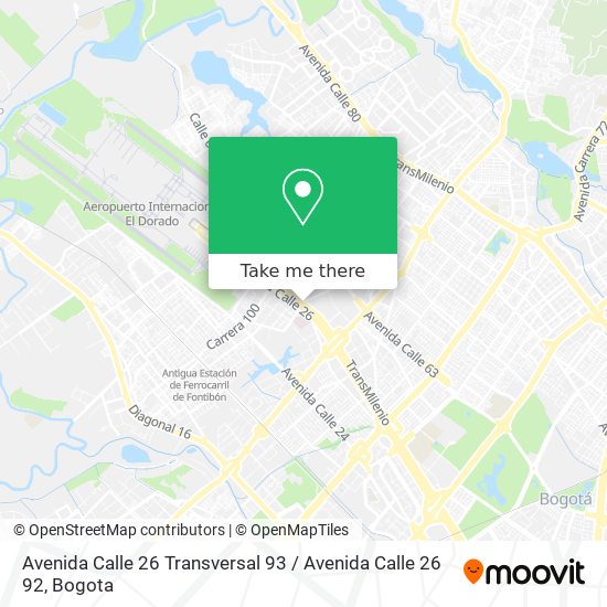 Avenida Calle 26 Transversal 93 / Avenida Calle 26 92 map