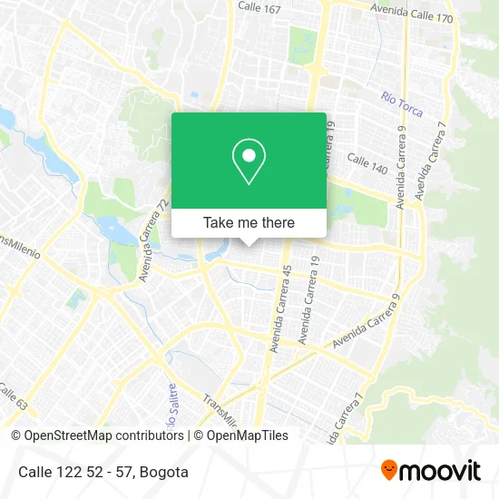 Calle 122 52 - 57 map