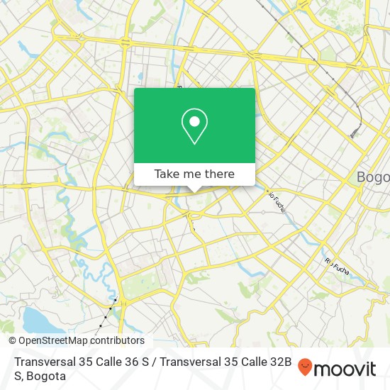 Transversal 35 Calle 36 S / Transversal 35 Calle 32B S map