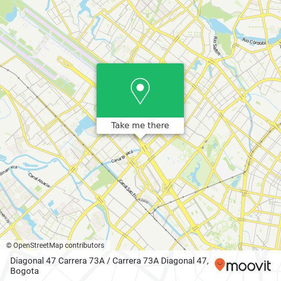 Diagonal 47 Carrera 73A / Carrera 73A Diagonal 47 map