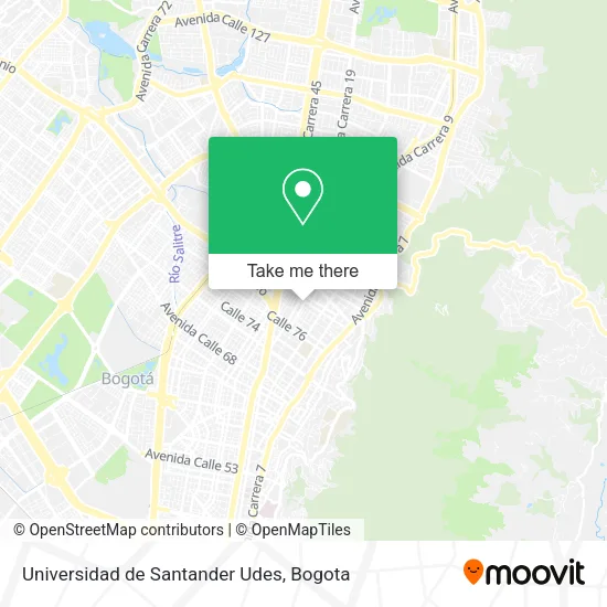 Mapa de Universidad de Santander Udes