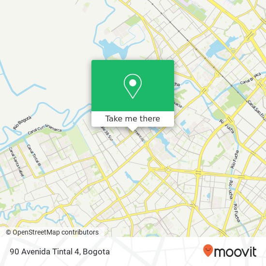 Mapa de 90 Avenida Tintal 4