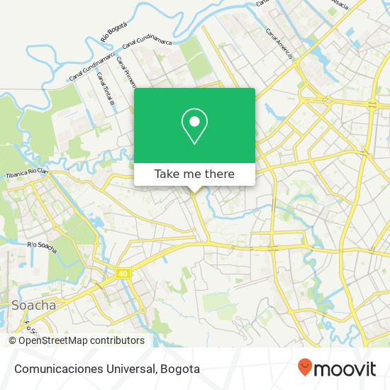 Comunicaciones Universal map
