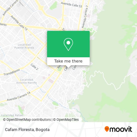 Mapa de Cafam Floresta