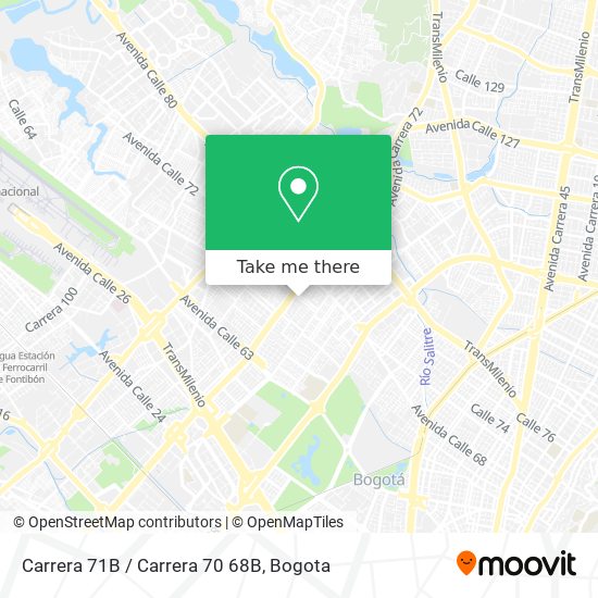 Mapa de Carrera 71B / Carrera 70 68B