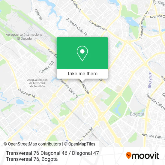 Transversal 76 Diagonal 46 / Diagonal 47 Transversal 76 map