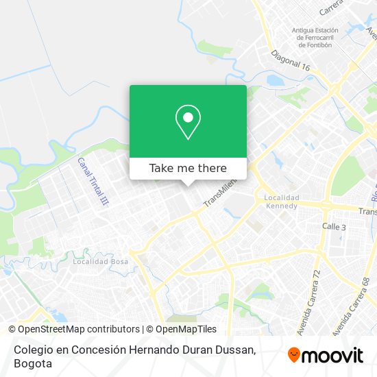 Colegio en Concesión Hernando Duran Dussan map