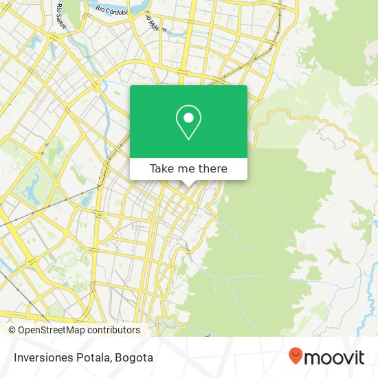Inversiones Potala map
