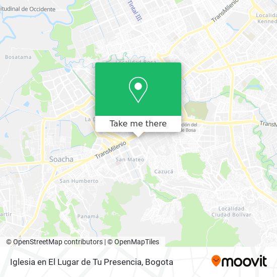 Mapa de Iglesia en El Lugar de Tu Presencia