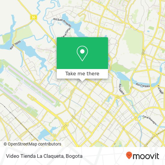 Video Tienda La Claqueta map