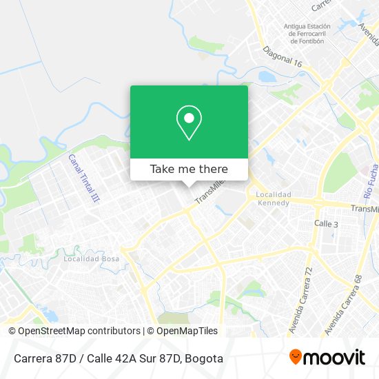 Carrera 87D / Calle 42A Sur 87D map