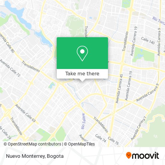 Mapa de Nuevo Monterrey