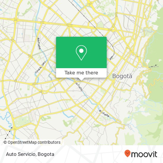 Auto Servicio map