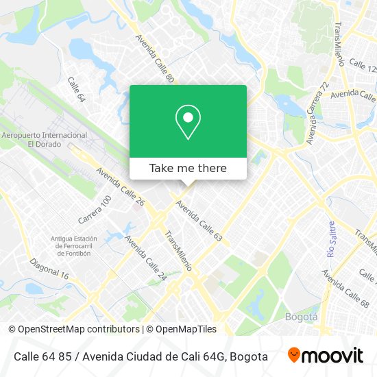 Mapa de Calle 64 85 / Avenida Ciudad de Cali 64G