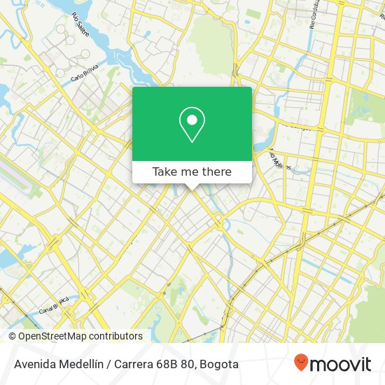 Avenida Medellín / Carrera 68B 80 map