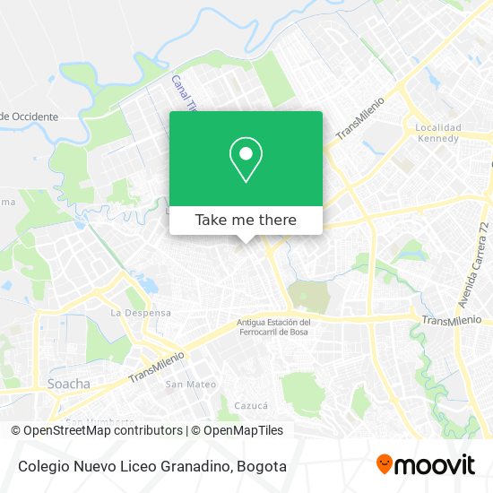 Mapa de Colegio Nuevo Liceo Granadino