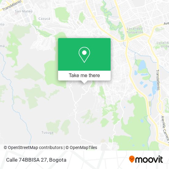 Calle 74BBISA 27 map