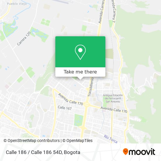 Calle 186 / Calle 186 54D map