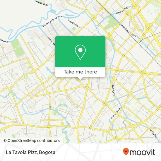 La Tavola Pizz map