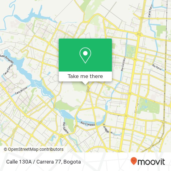 Calle 130A / Carrera 77 map