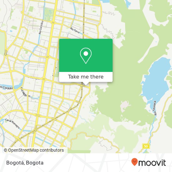 Bogotá map