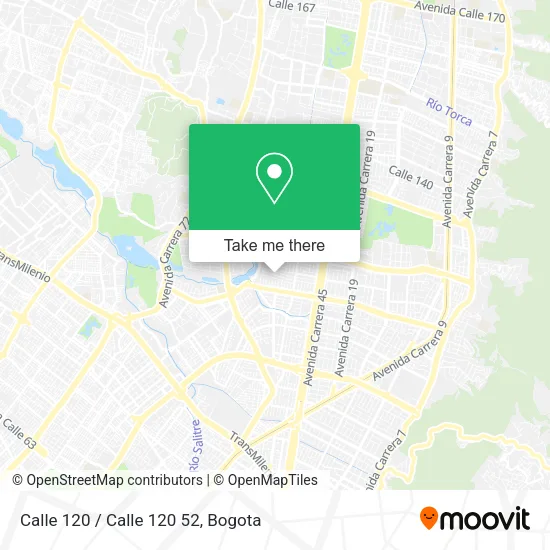 Calle 120 / Calle 120 52 map