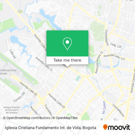 Iglesia Cristiana Fundamento Int. de Vida map