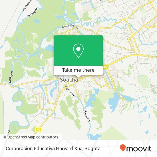 Mapa de Corporación Educativa Harvard Xua