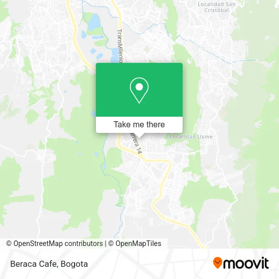 Beraca Cafe map