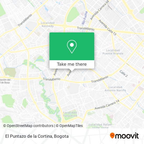 Mapa de El Puntazo de la Cortina