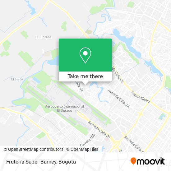 Mapa de Frutería Super Barney
