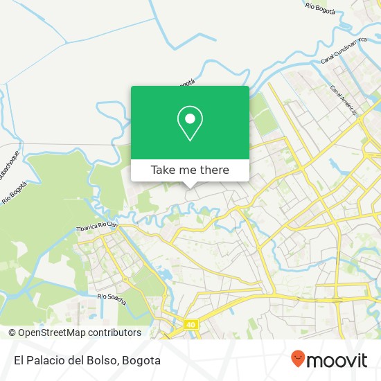 El Palacio del Bolso map